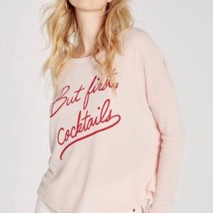 {Wildfox} But First Cocktails Sweatshirt | sz L